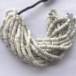 5mm Natural White Howlite Smooth Heishi Tyre Gemstone Beads