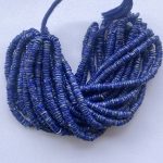 5mm Natural Lapis Lazuli Smooth Heishi Tyre Gemstone Beads
