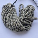 5mm Natural Dalmation Jasper Stone Smooth Heishi Beads