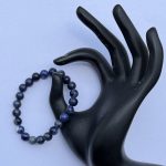 8mm Natural Sodalite Smooth Round Beads Bracelet