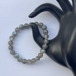 8mm Natural Labradorite Smooth Round Beads Bracelet